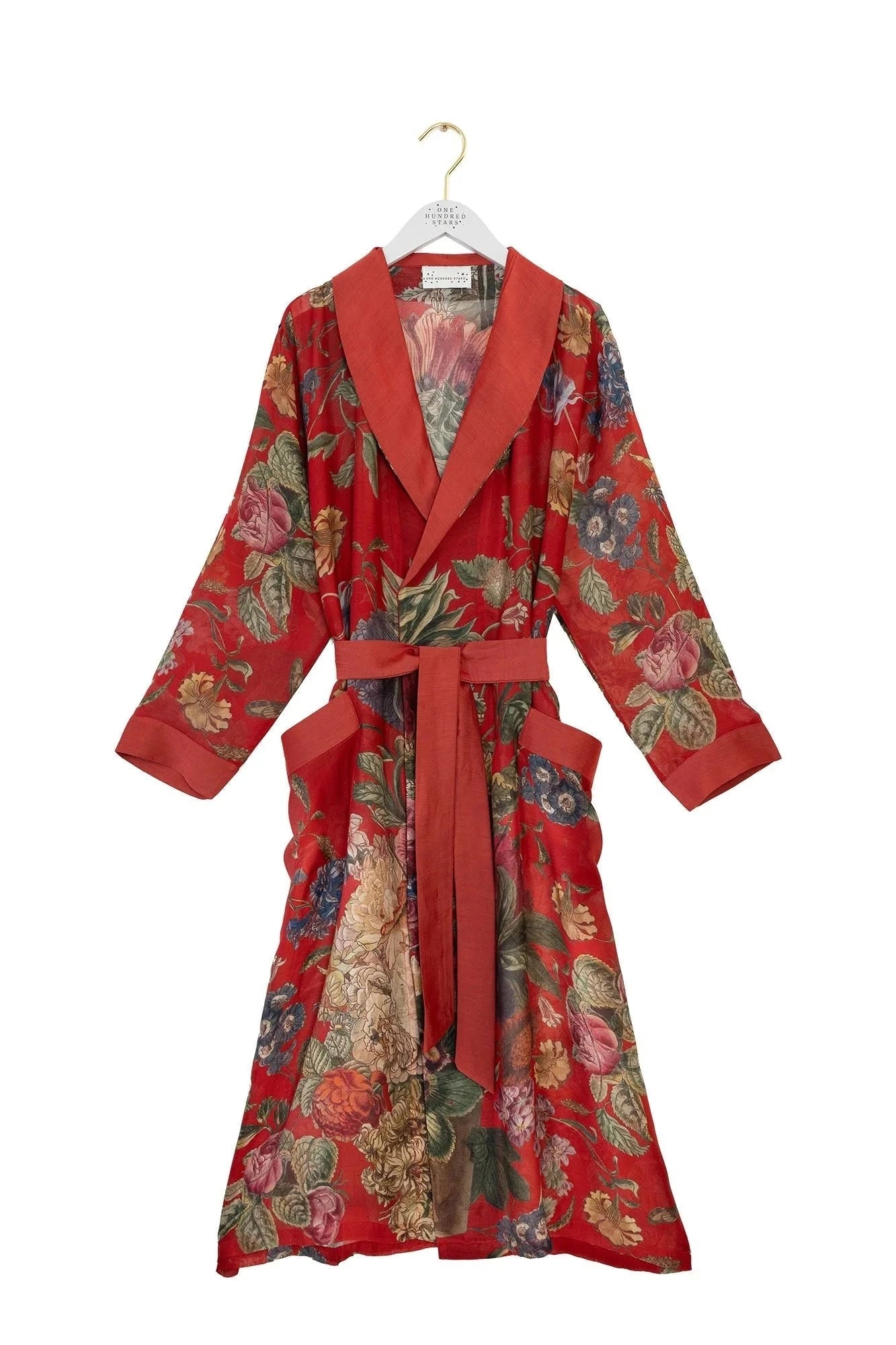 Gown | Primula Berry Dressing Gown One Hundred Stars 