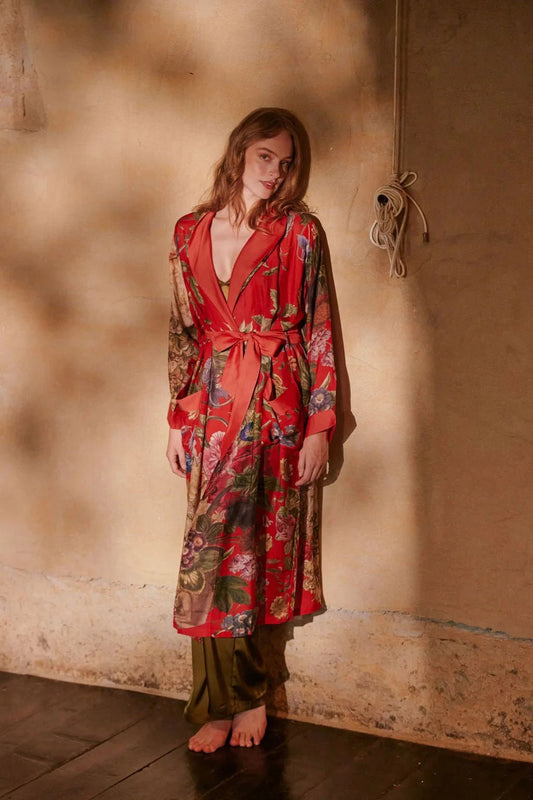 Gown | Primula Berry Dressing Gown One Hundred Stars 