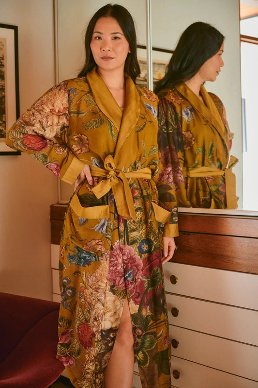 Gown | Primula Gold Dressing Gown One Hundred Stars 