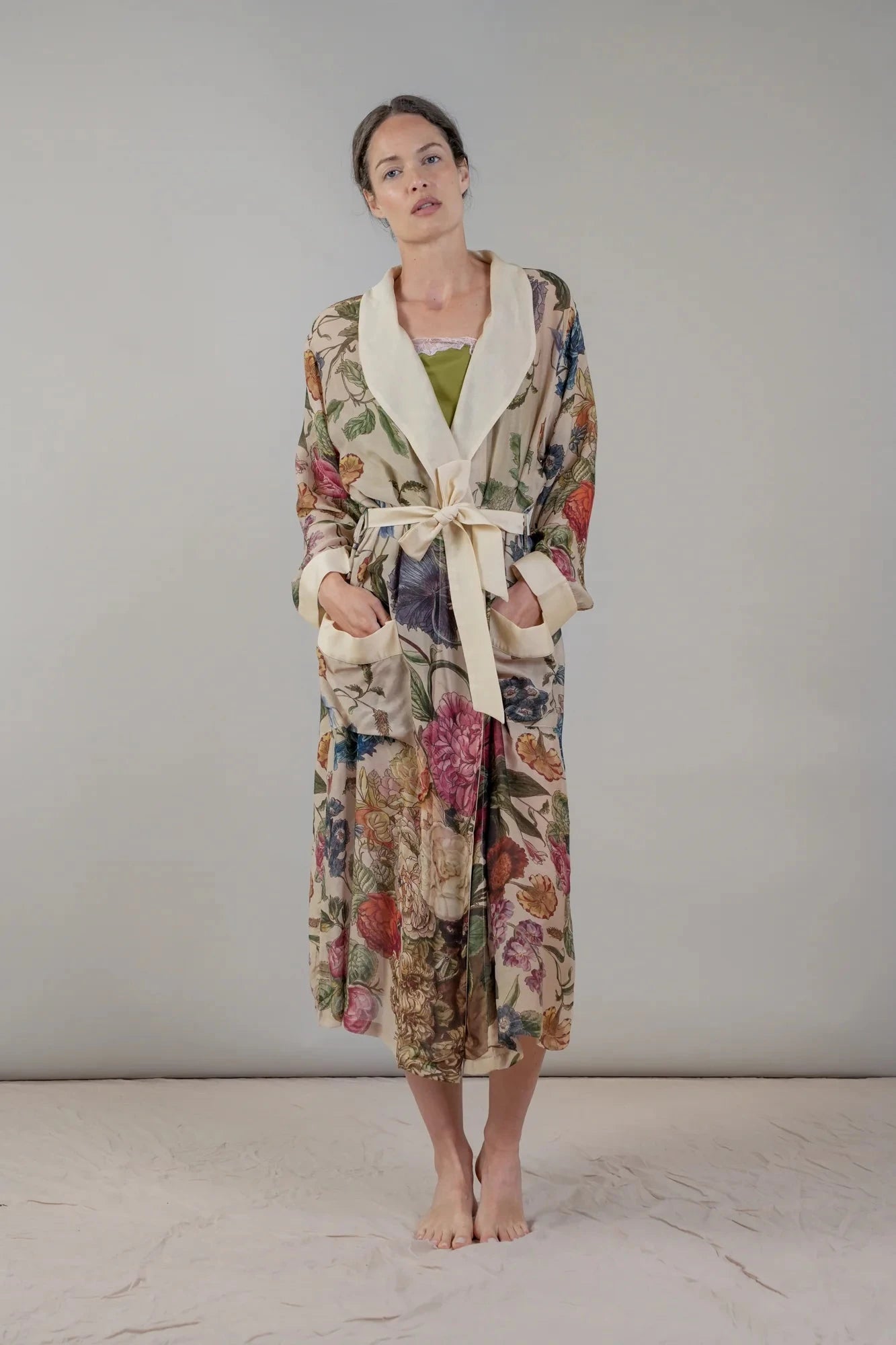 Gown | Primula Stone Dressing Gown One Hundred Stars 