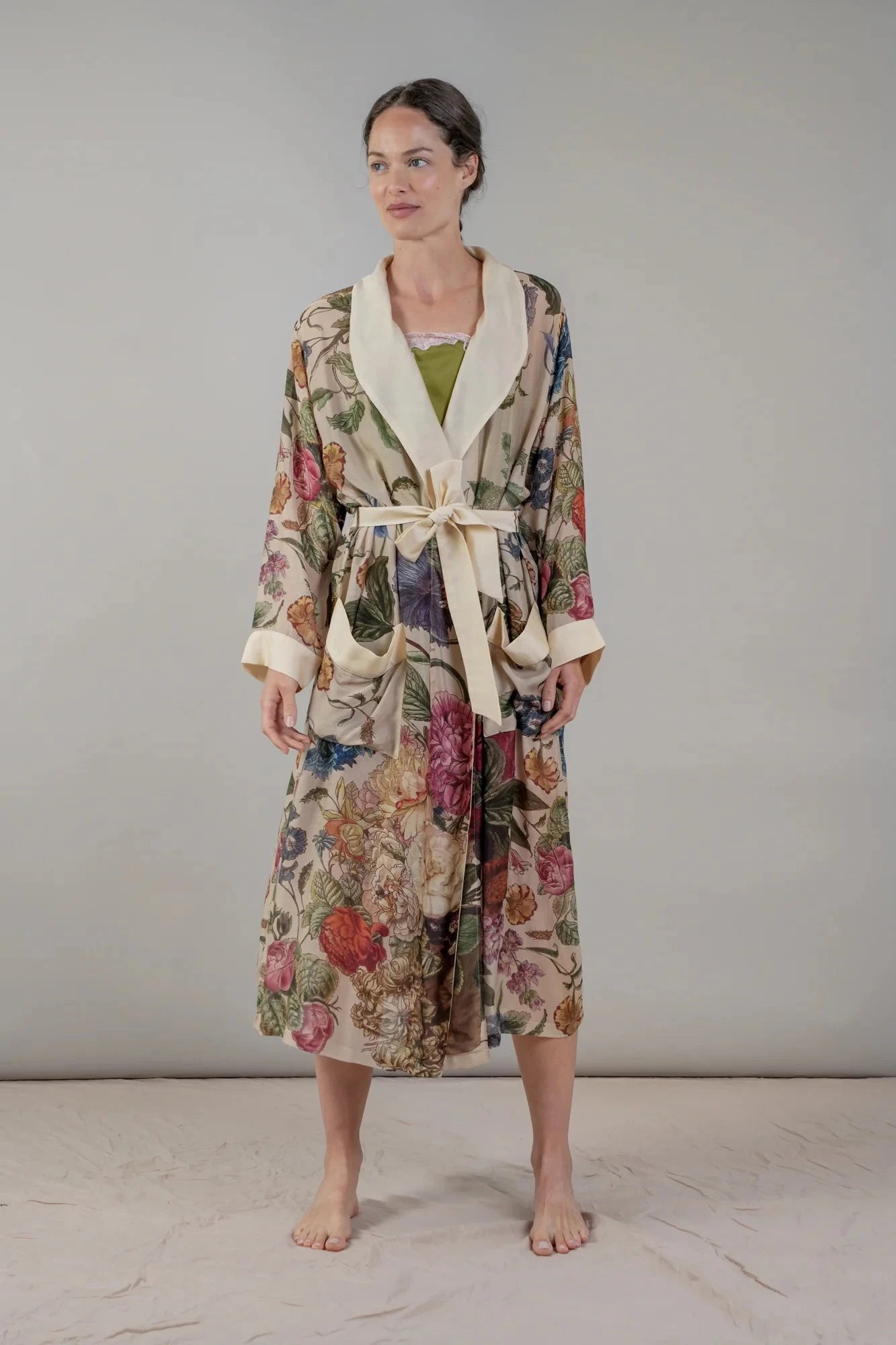 Gown | Primula Stone Dressing Gown One Hundred Stars 