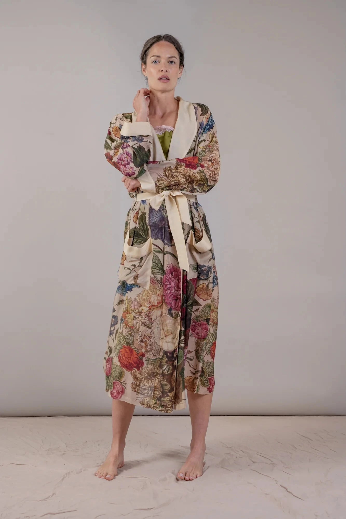 Gown | Primula Stone Dressing Gown One Hundred Stars 
