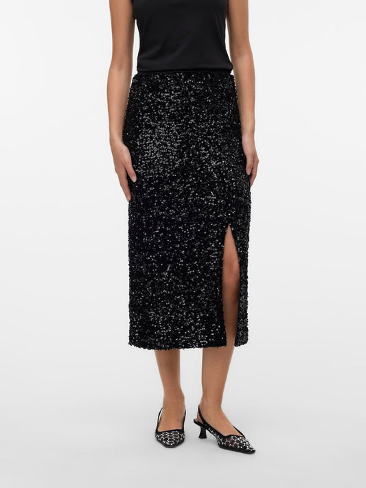 Halia Skirt | Black Skirt Vero Moda 