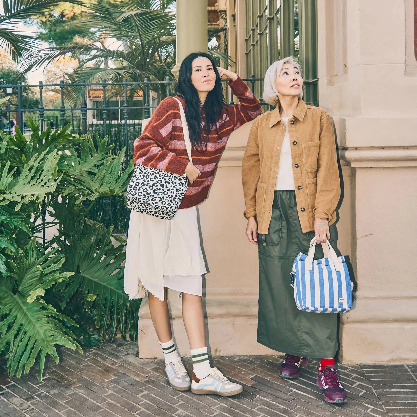 Hampstead Lunch Bag | Denim Stripe Backpacks Roka 