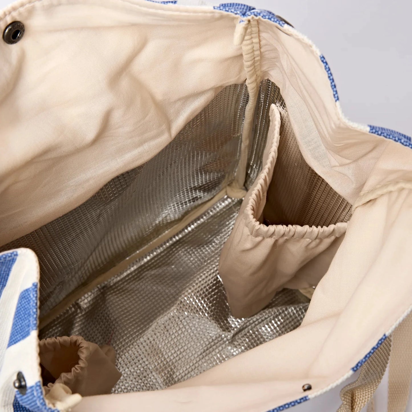 Hampstead Lunch Bag | Denim Stripe Backpacks Roka 