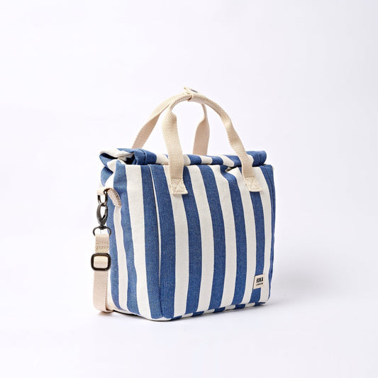 Hampstead Lunch Bag | Denim Stripe Backpacks Roka 