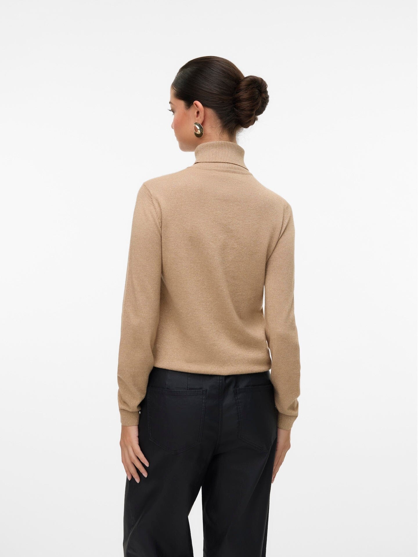 Happiness Glitter Rollneck | Silver Mink Sweater Vero Moda 