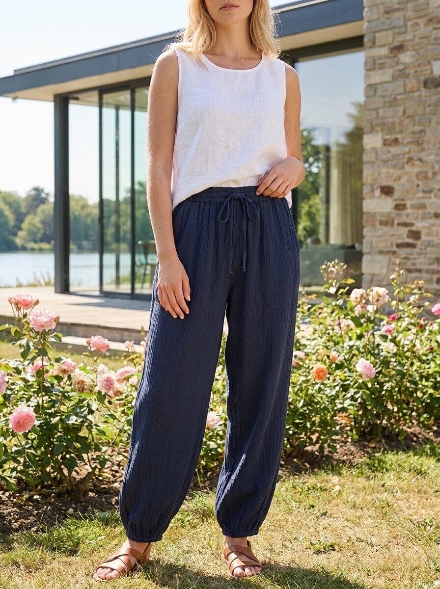 Hera Jogger Pants | 3 Colours Shorts Parisienne Collection Navy 
