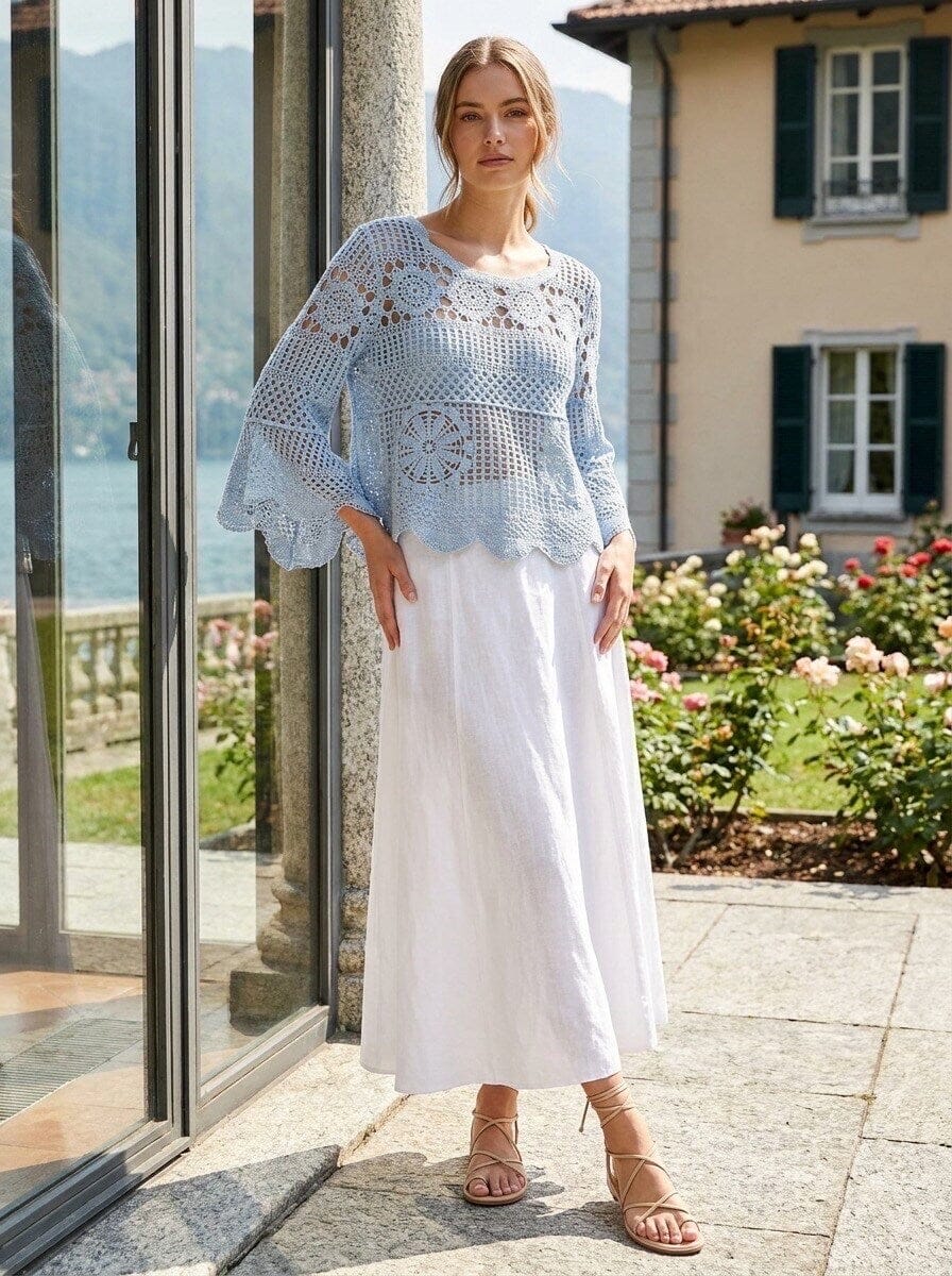 Isa Crochet Top | Multiple Colours Top Parisienne Collection 
