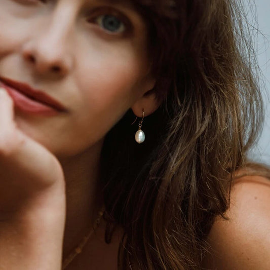 Isla Drop Earrings | Pearl Earrings Wanderlust Life 