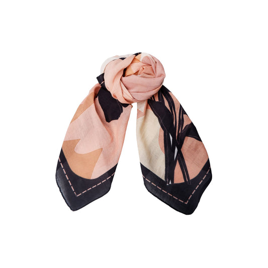 Jenna Mini Scarf | Peach Scarves Black Colour 