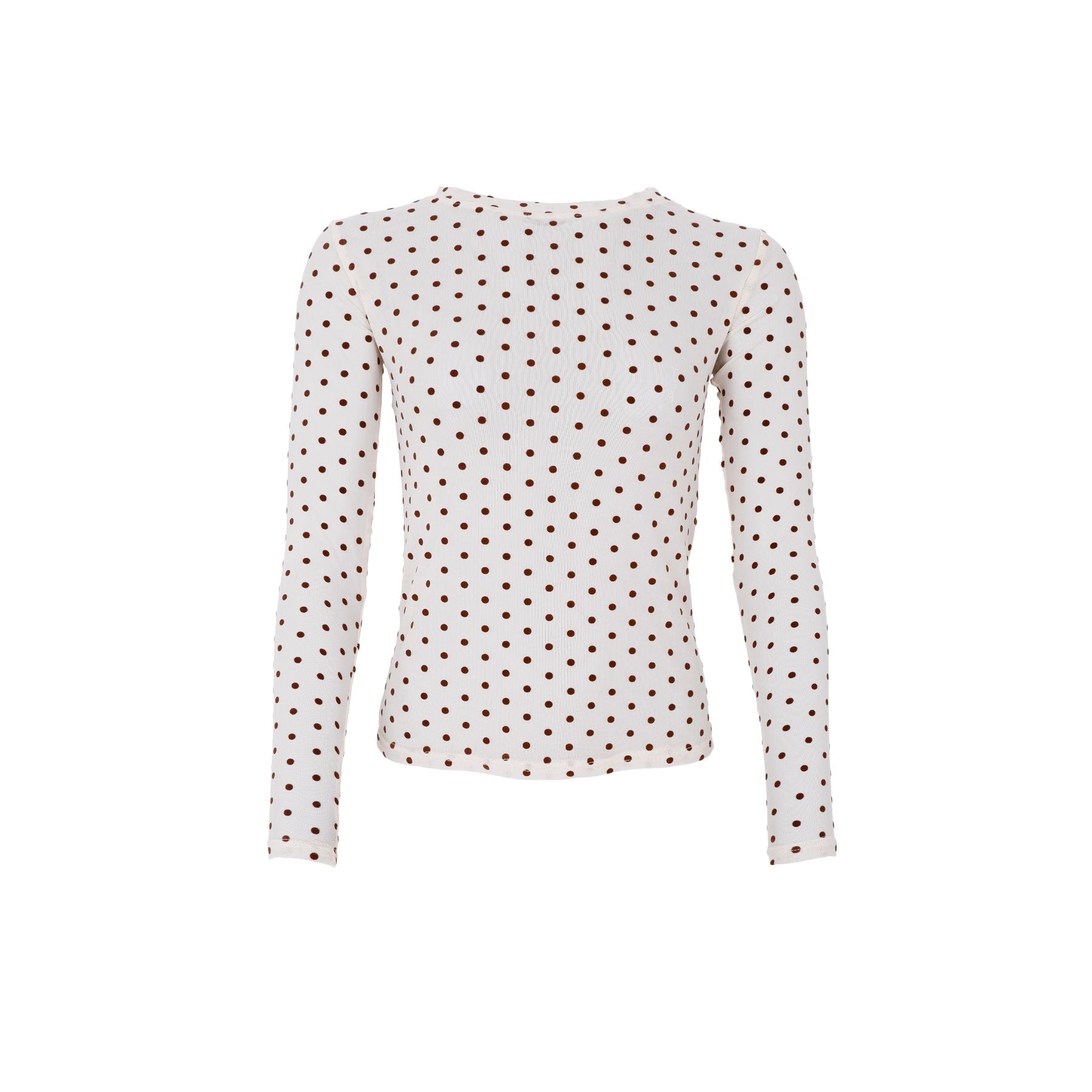 Jennie Dotted Mesh Blouse | 2 Colours Shirts & Tops Black Colour 