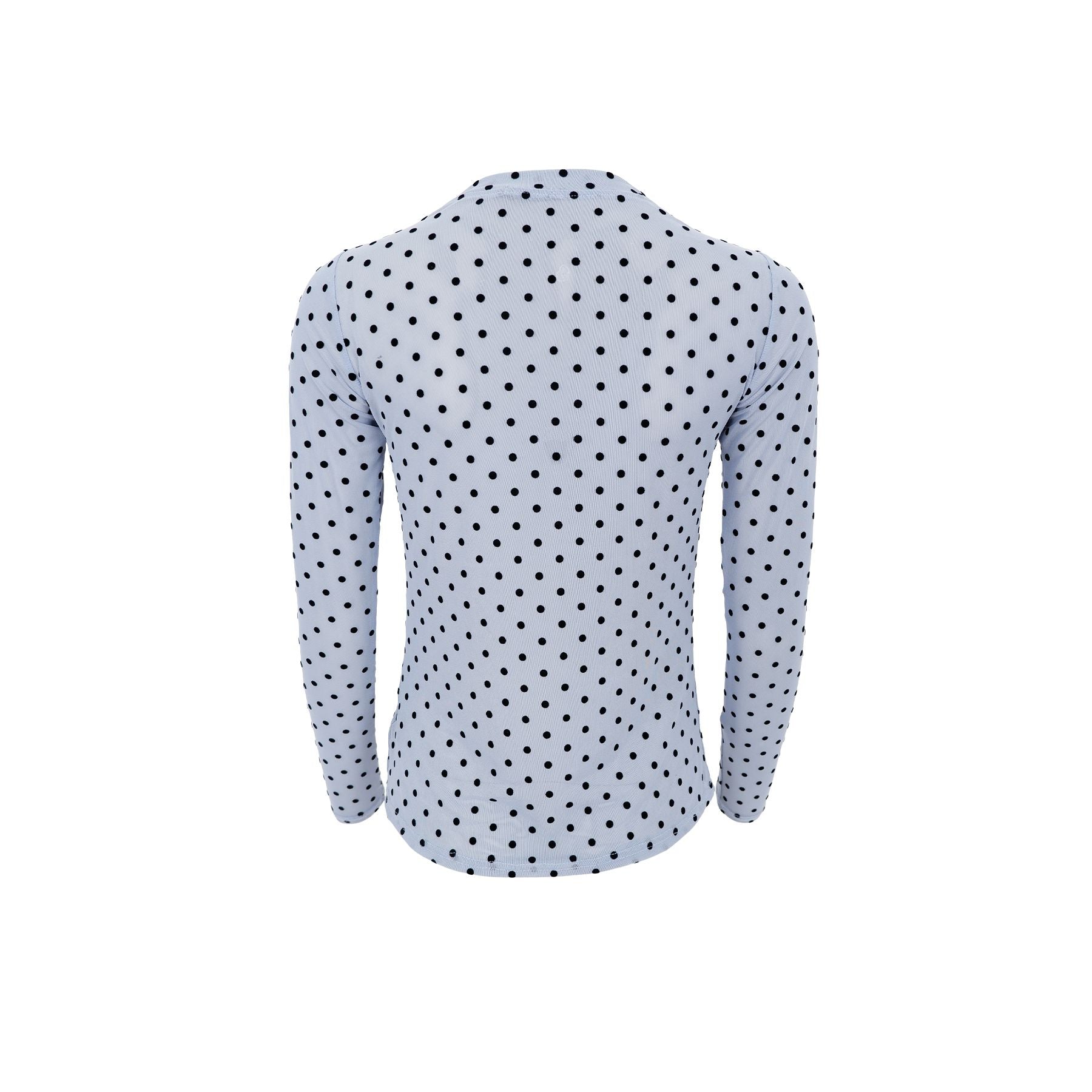 Jennie Dotted Mesh Blouse | 2 Colours Shirts & Tops Black Colour 