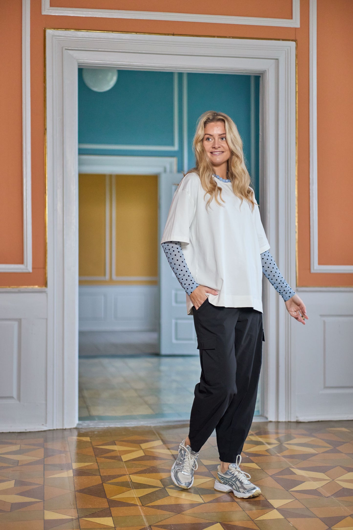 Jennie Dotted Mesh Blouse | 2 Colours Shirts & Tops Black Colour Jeans Blue S/M 