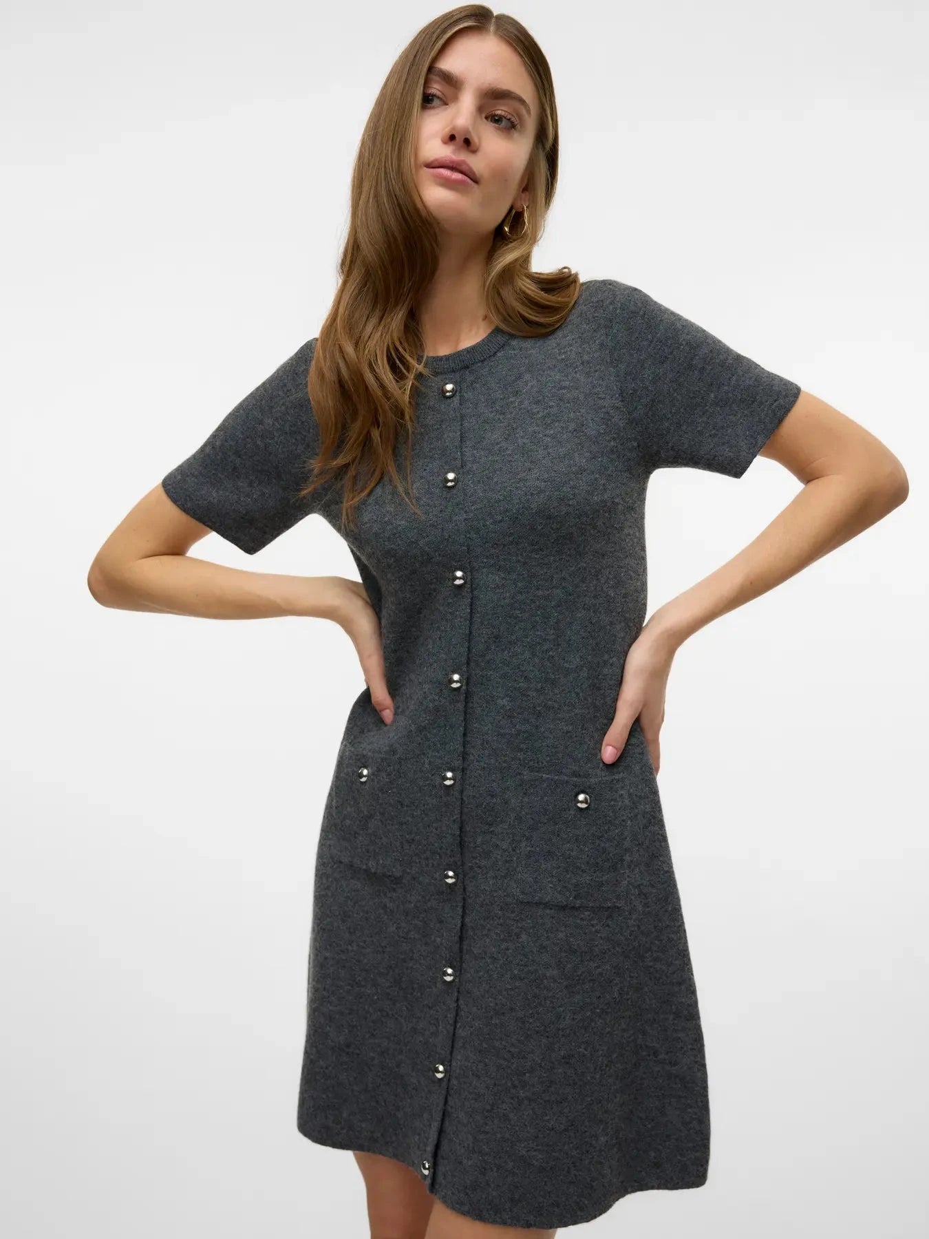 Johanna Dress | Medium Grey Dresses Vero Moda 