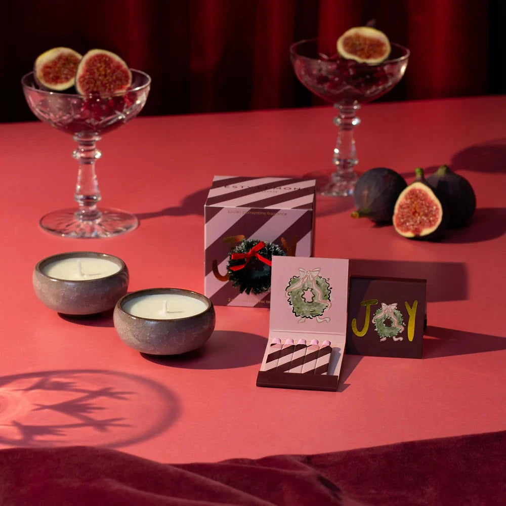 Joy Tea Lights | Spiced Clementine Candle Zesty Lemons 