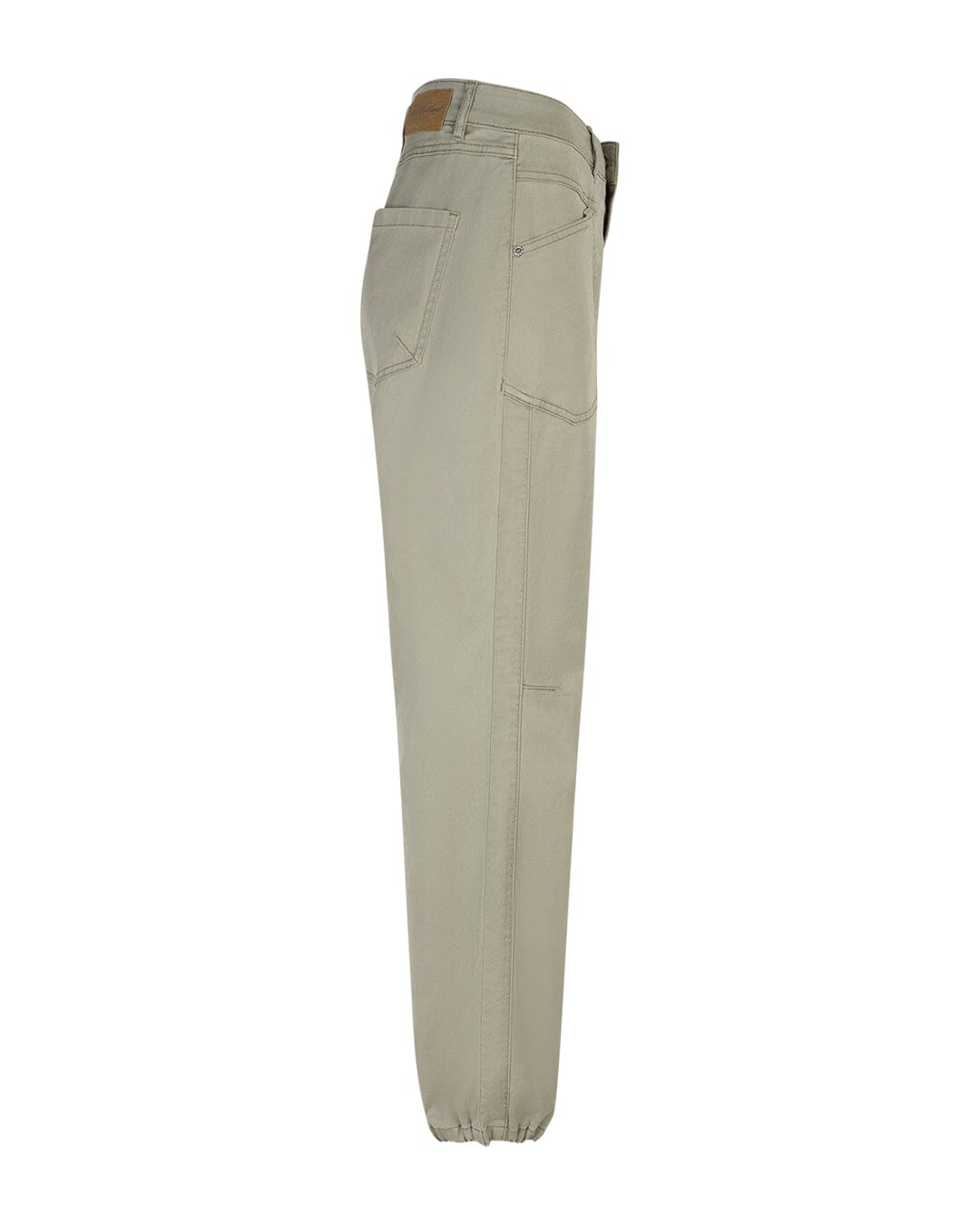 Jules Trousers | Light Khaki Pants Red Button 