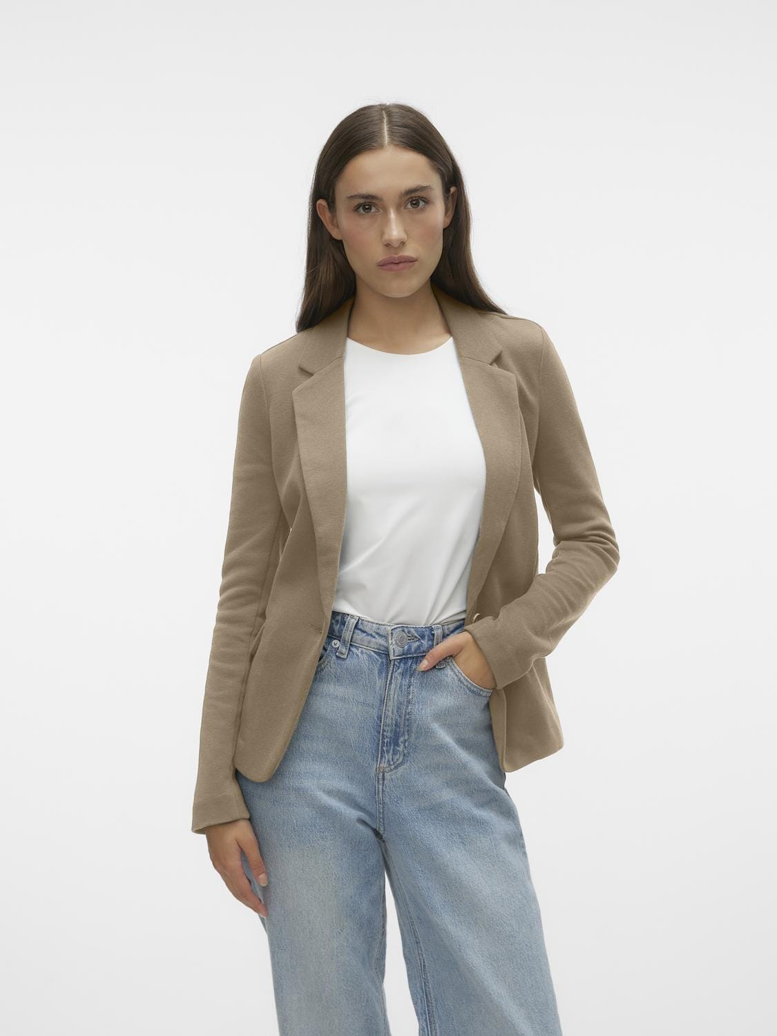 Julia Blazer | Silver Mink Coats & Jackets Vero Moda 