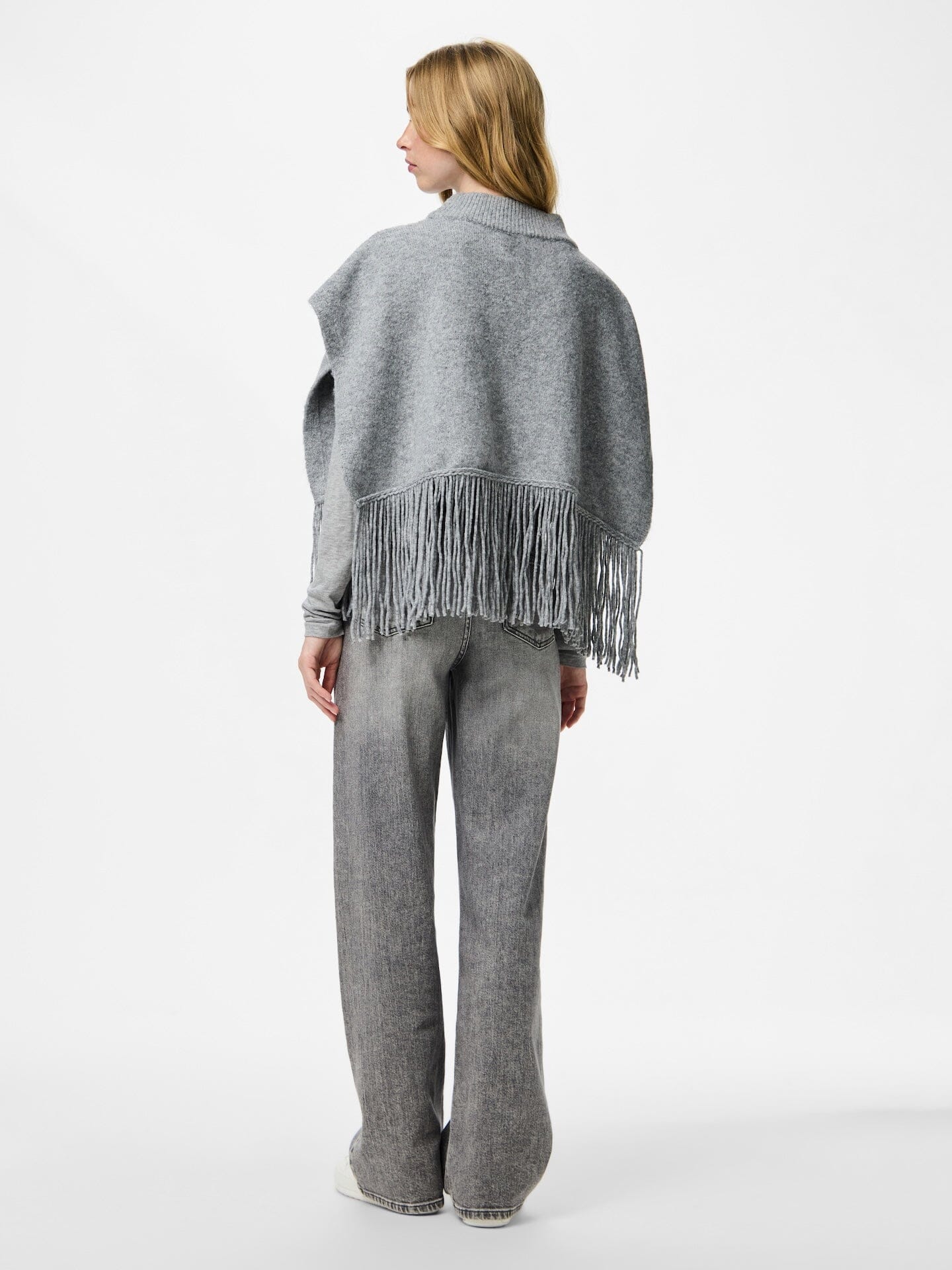Julle Poncho | Light Grey Waistcoat Pieces 