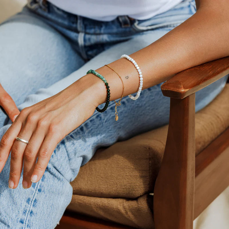 Kai Beaded Bracelet | Mother of Pearl Wanderlust Life 