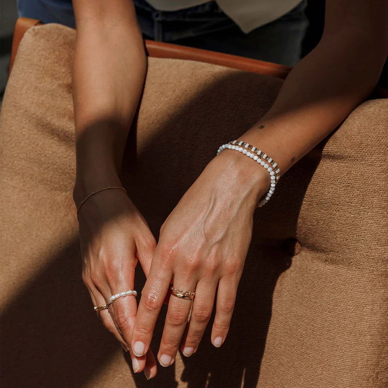 Kai Beaded Bracelet | Mother of Pearl Wanderlust Life 