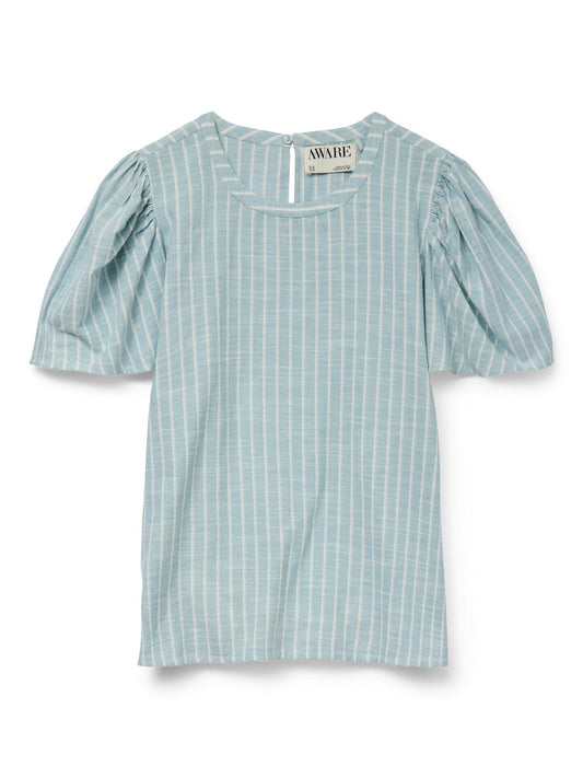 Kaori Top | Tourmaline/Cloud Dancer Shirts & Tops Aware 