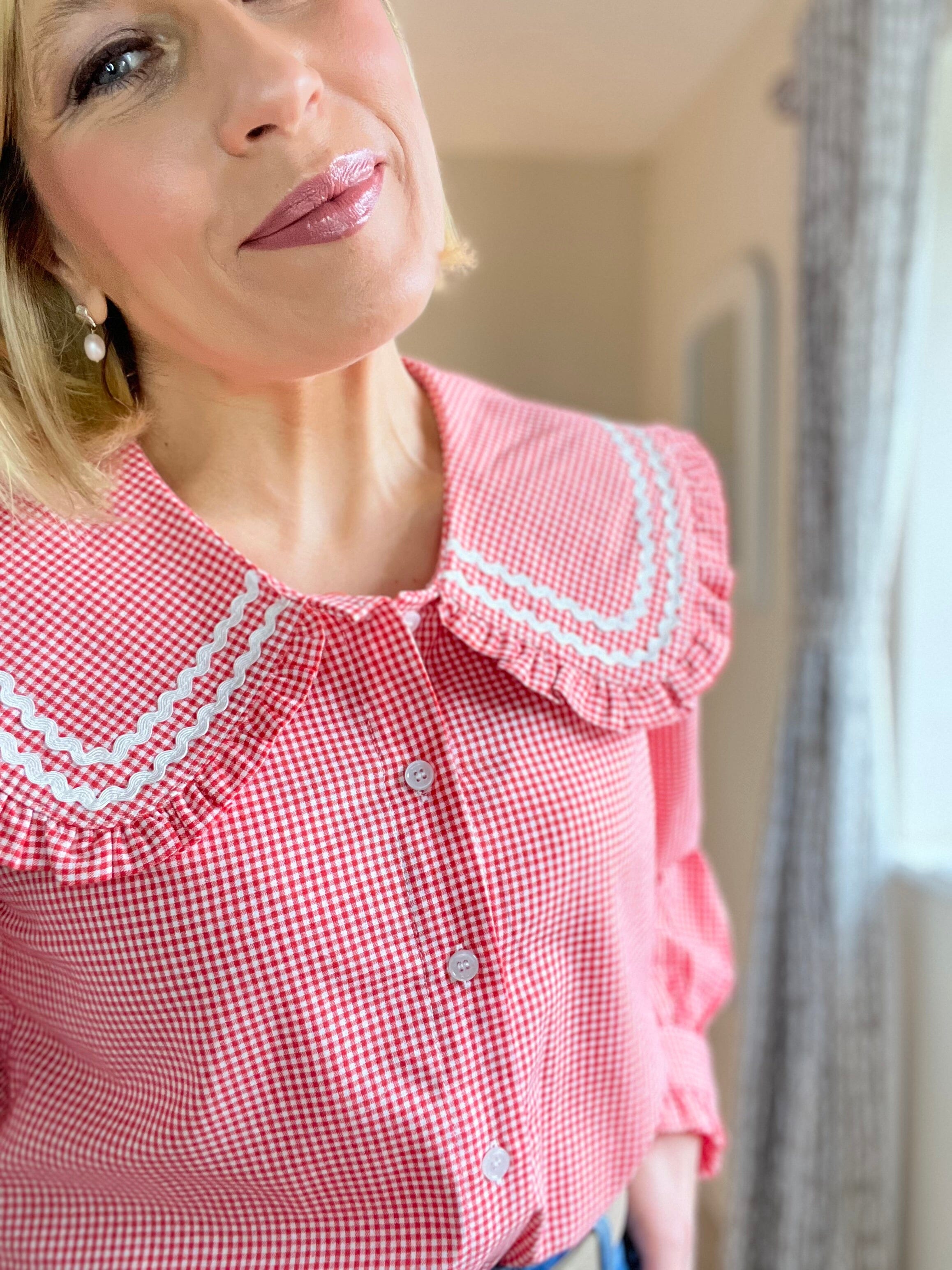 Kara Blouse | Red Blouse Parisienne Collection 