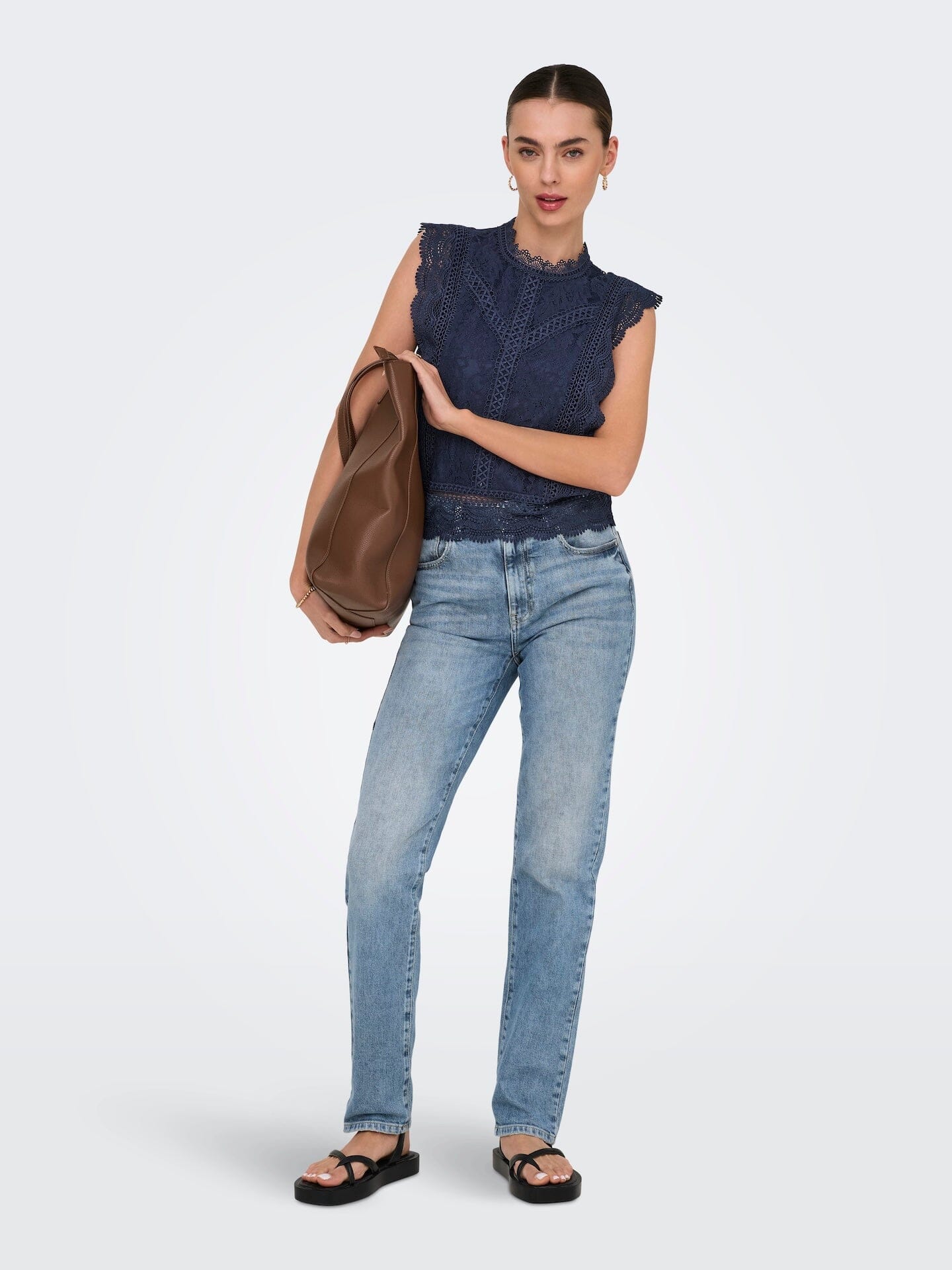 Karo Lace Top Shirt Only 