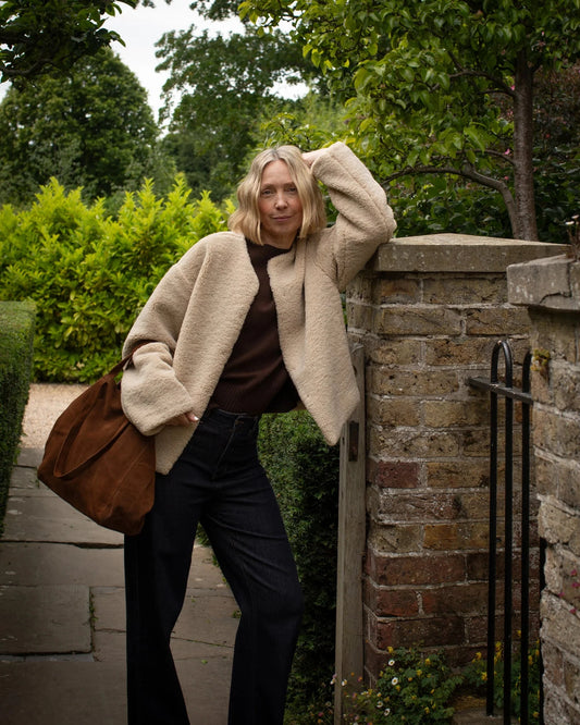 Kate Coat | Oat Gilet Chalk 