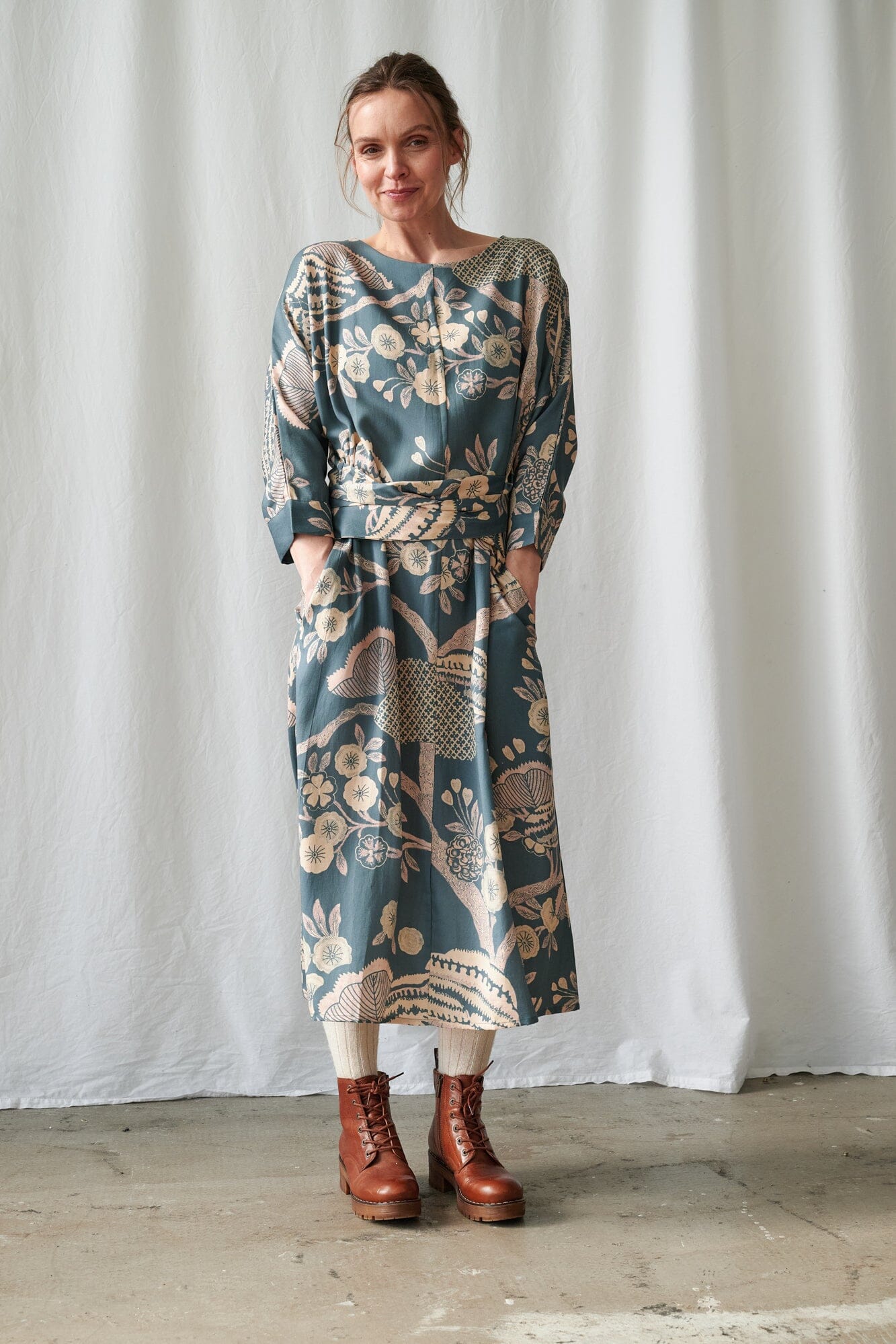 Kate Dress | Rosa | Blue Dress One Hundred Stars 