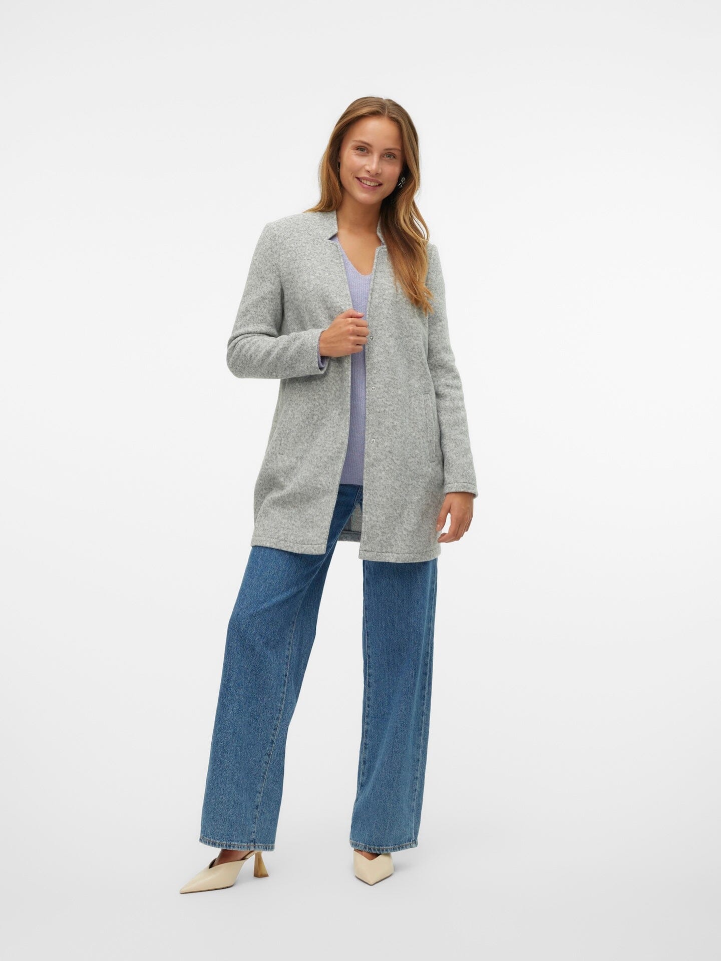 Katrine Jacket | Light Grey Coats & Jackets Vero Moda 