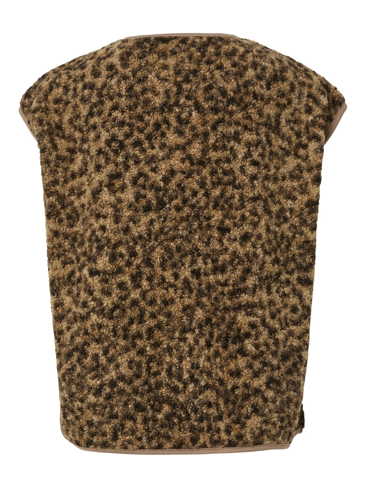 Katty Teddy Vest | Tannin Leopard Waistcoat Pieces 