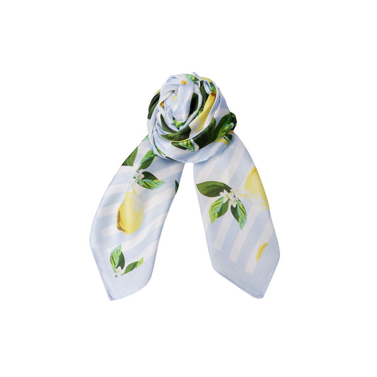 Kayla Mini Scarf | Light Blue Scarves Black Colour 