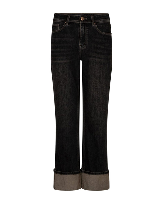 Kim Trousers | Brown Pants Red Button 
