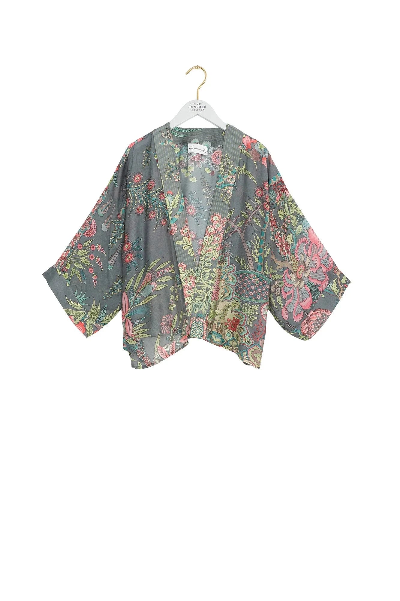 Kimono | Boho Garden | Grey Kimonos One Hundred Stars 