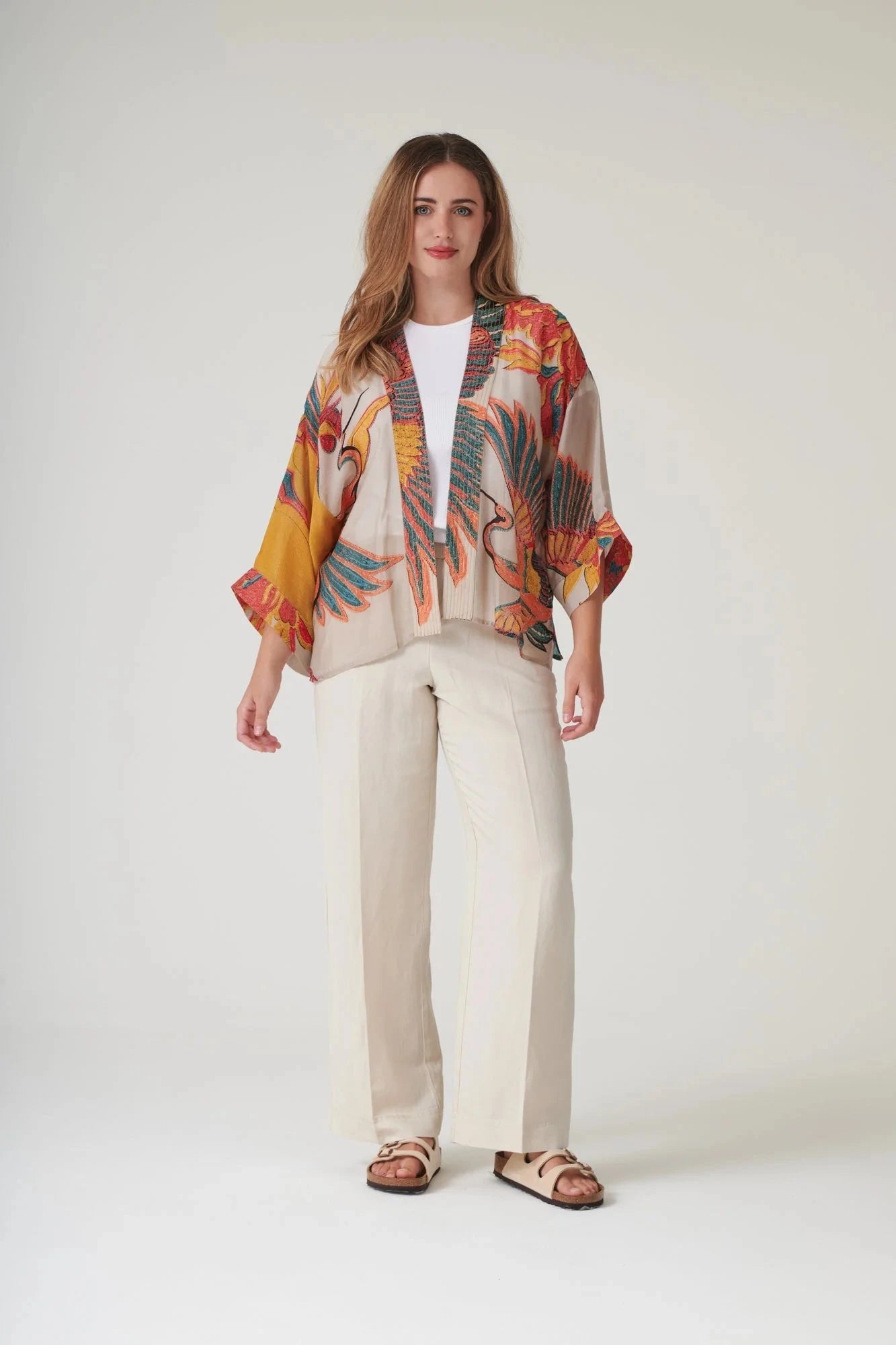 Kimono | Crane | Stone Kimonos One Hundred Stars 