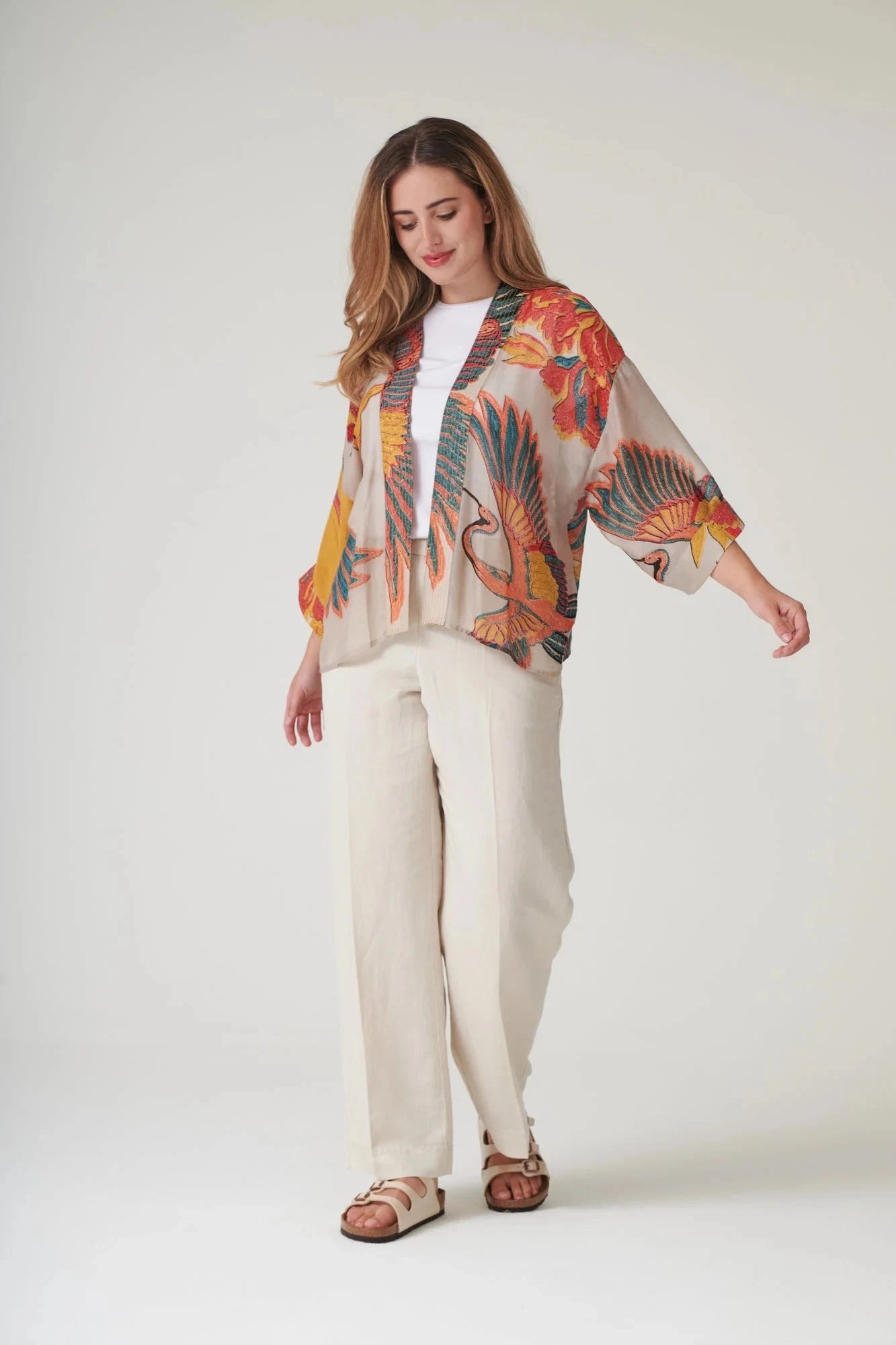 Kimono | Crane | Stone Kimonos One Hundred Stars 