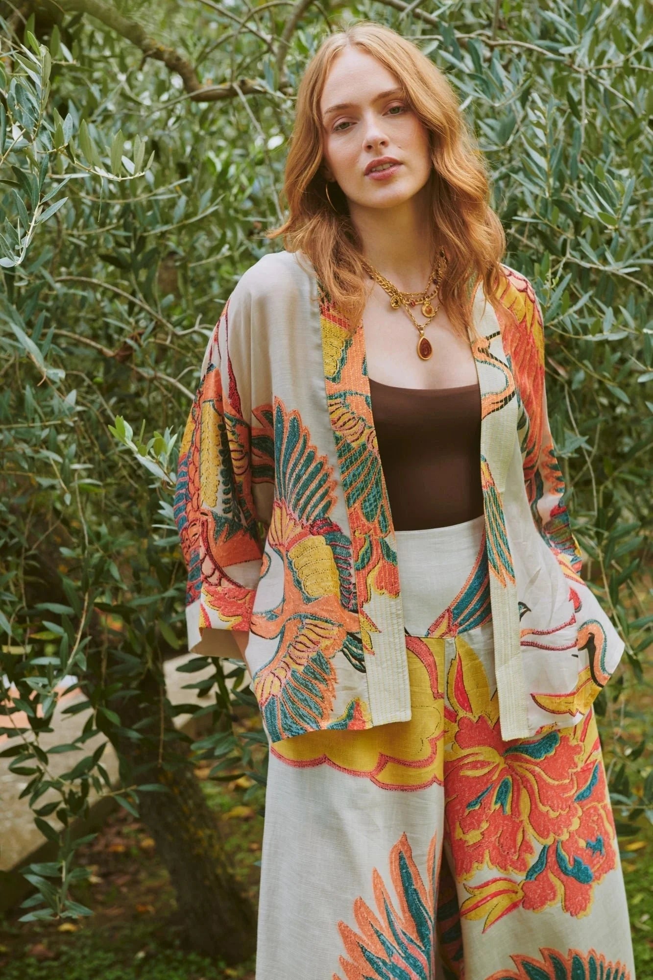 Kimono | Crane | Stone Kimonos One Hundred Stars 