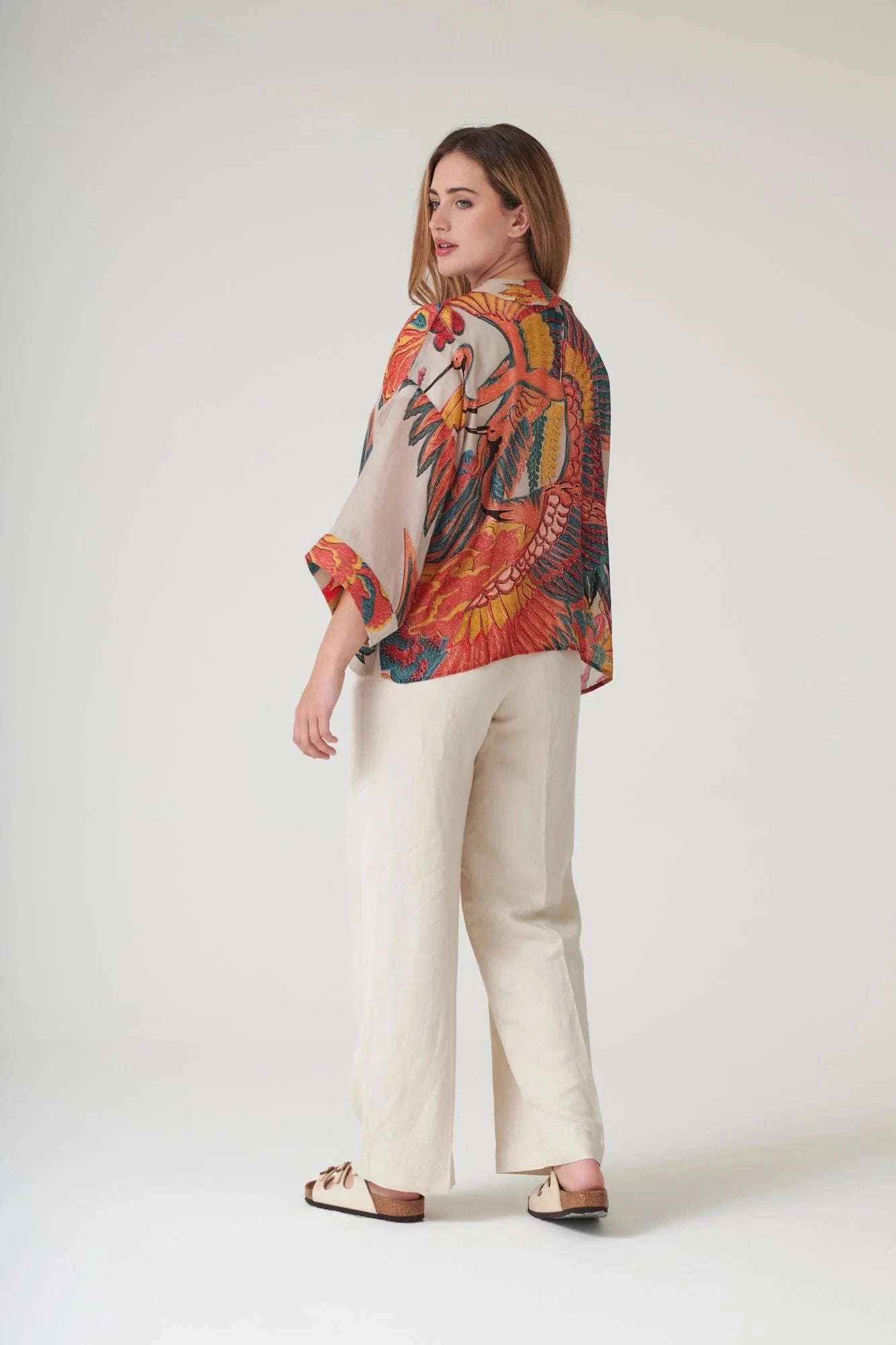 Kimono | Crane | Stone Kimonos One Hundred Stars 