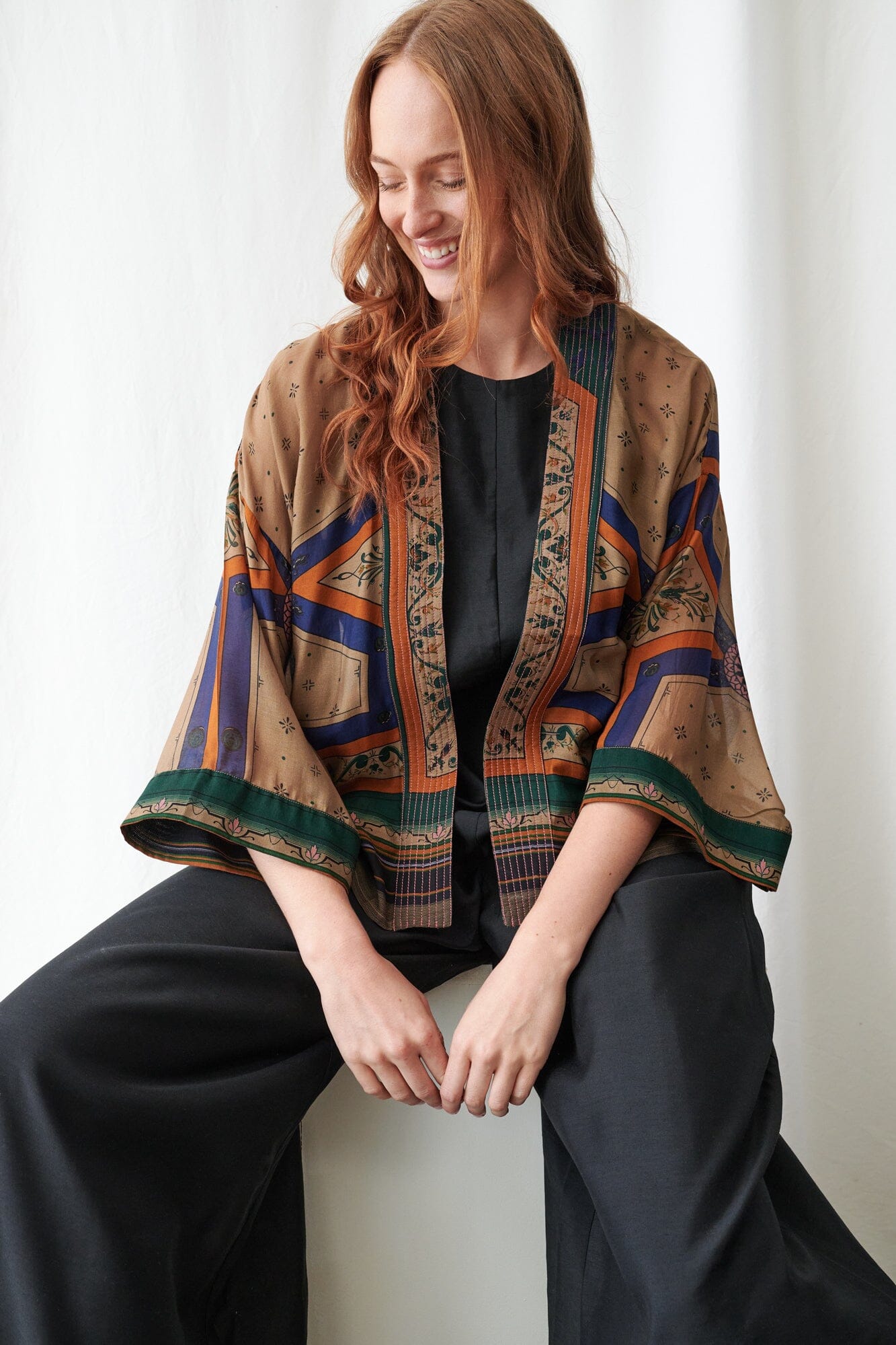 Kimono | Fleur De Lys | Sand Kimonos One Hundred Stars 