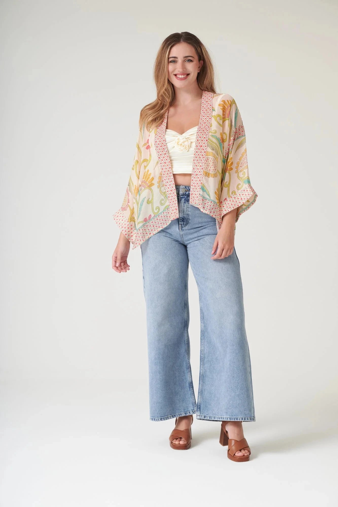 Kimono | Giant Kantha | Lime Kimonos One Hundred Stars 