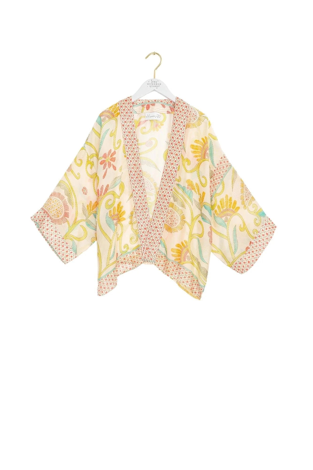 Kimono | Giant Kantha | Lime Kimonos One Hundred Stars 