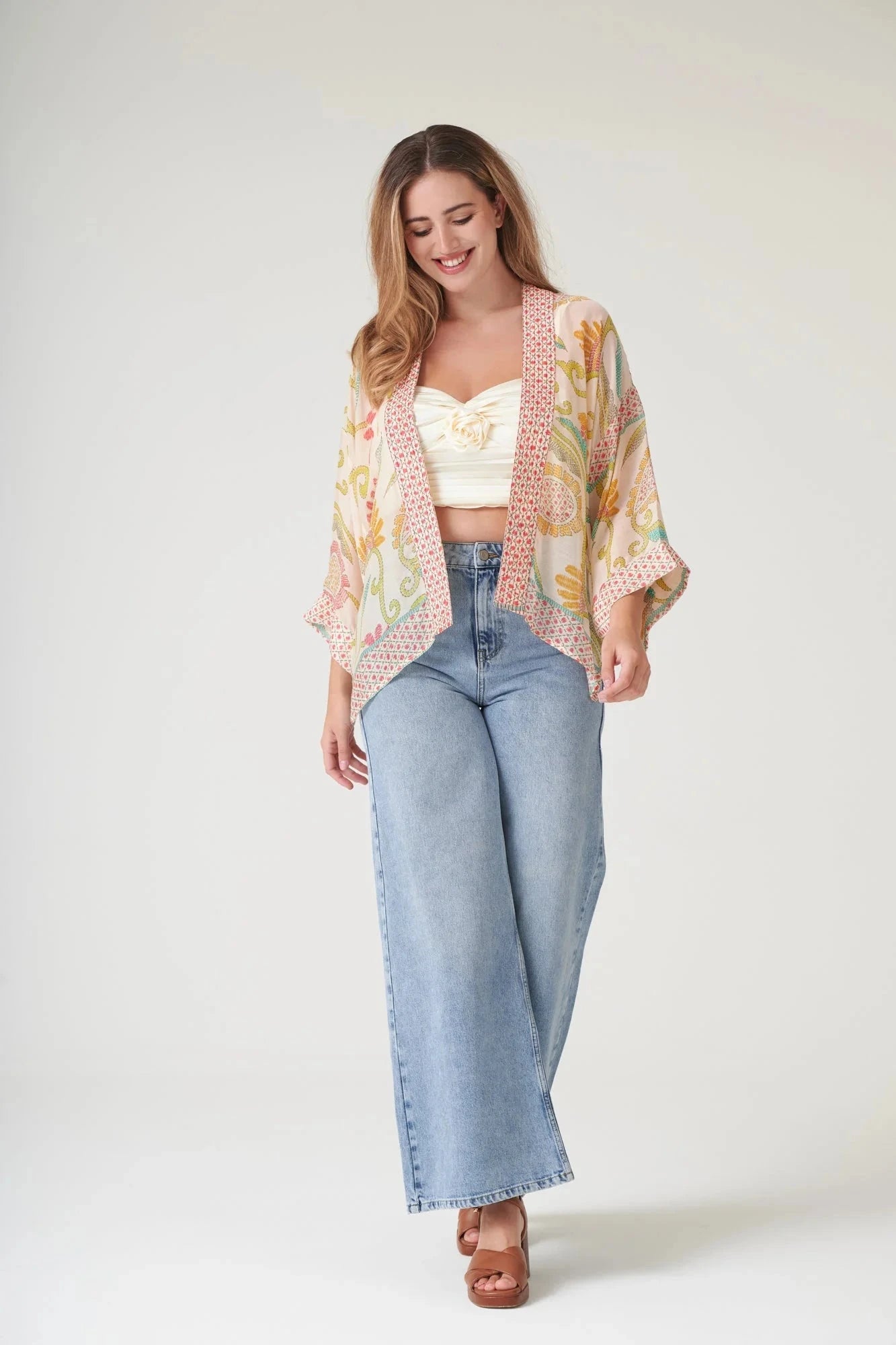 Kimono | Giant Kantha | Lime Kimonos One Hundred Stars 