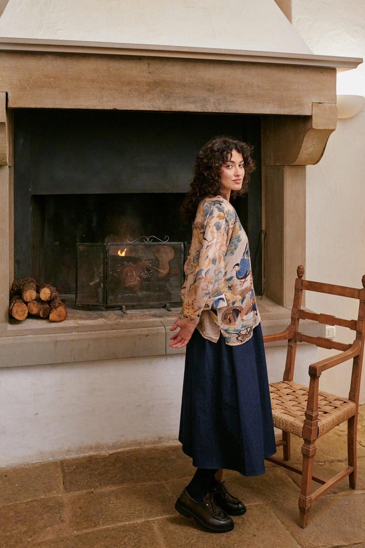Kimono | Hummingbird | Nude Kimonos One Hundred Stars 