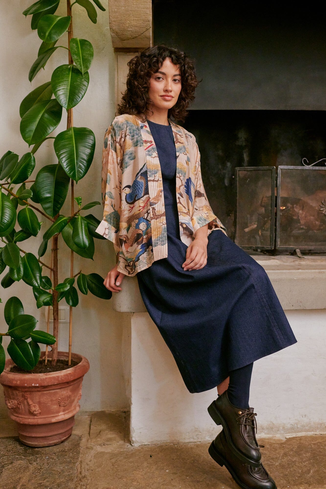 Kimono | Hummingbird | Nude Kimonos One Hundred Stars 
