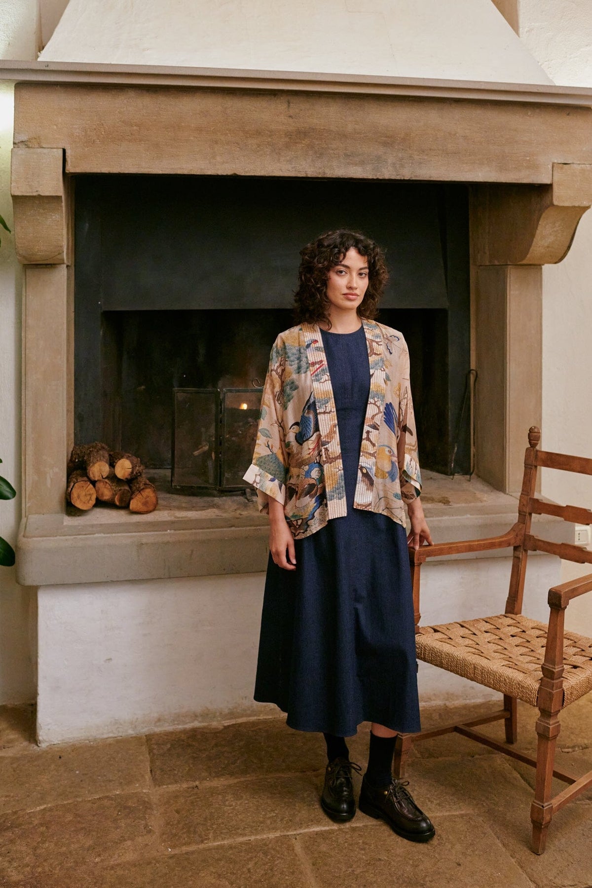 Kimono | Hummingbird | Nude Kimonos One Hundred Stars 