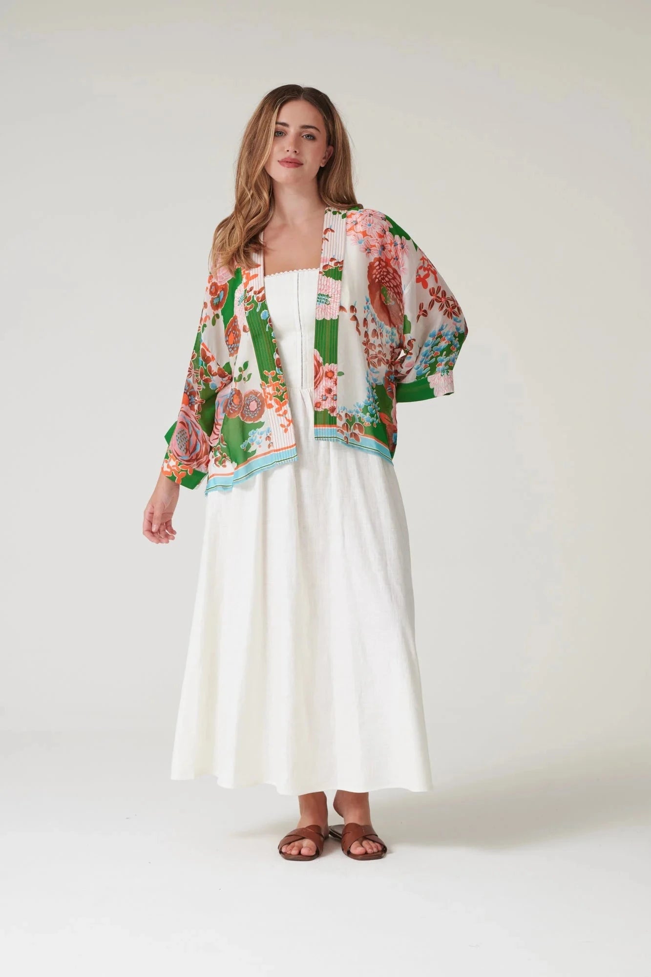 Kimono | Kitsch | Bouquet Green Kimonos One Hundred Stars 