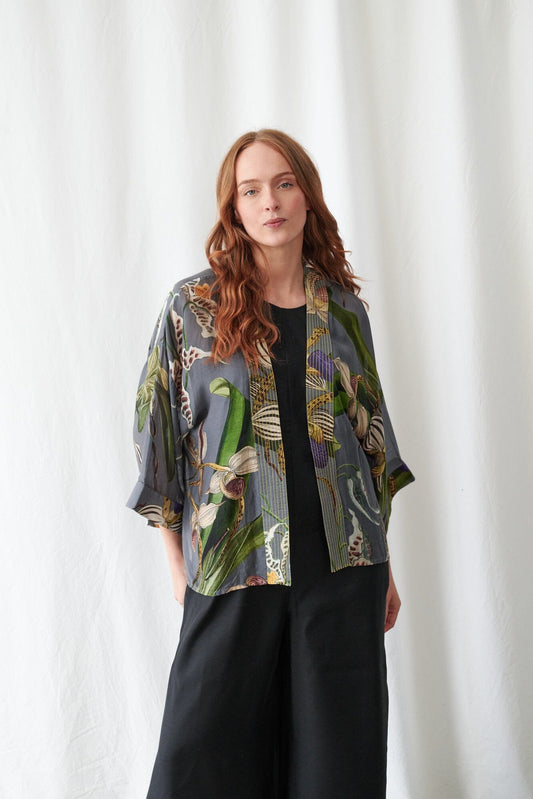 Kimono | Orchid | Grey Kimonos One Hundred Stars 