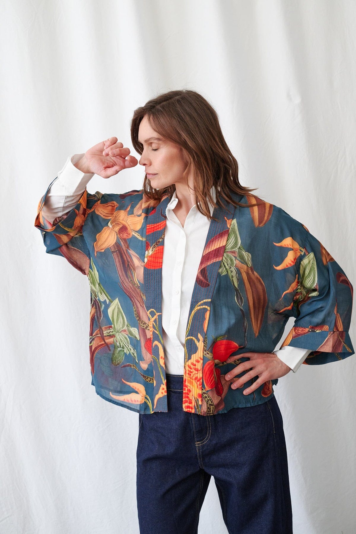 Kimono | Orchid | Teal Kimonos One Hundred Stars 