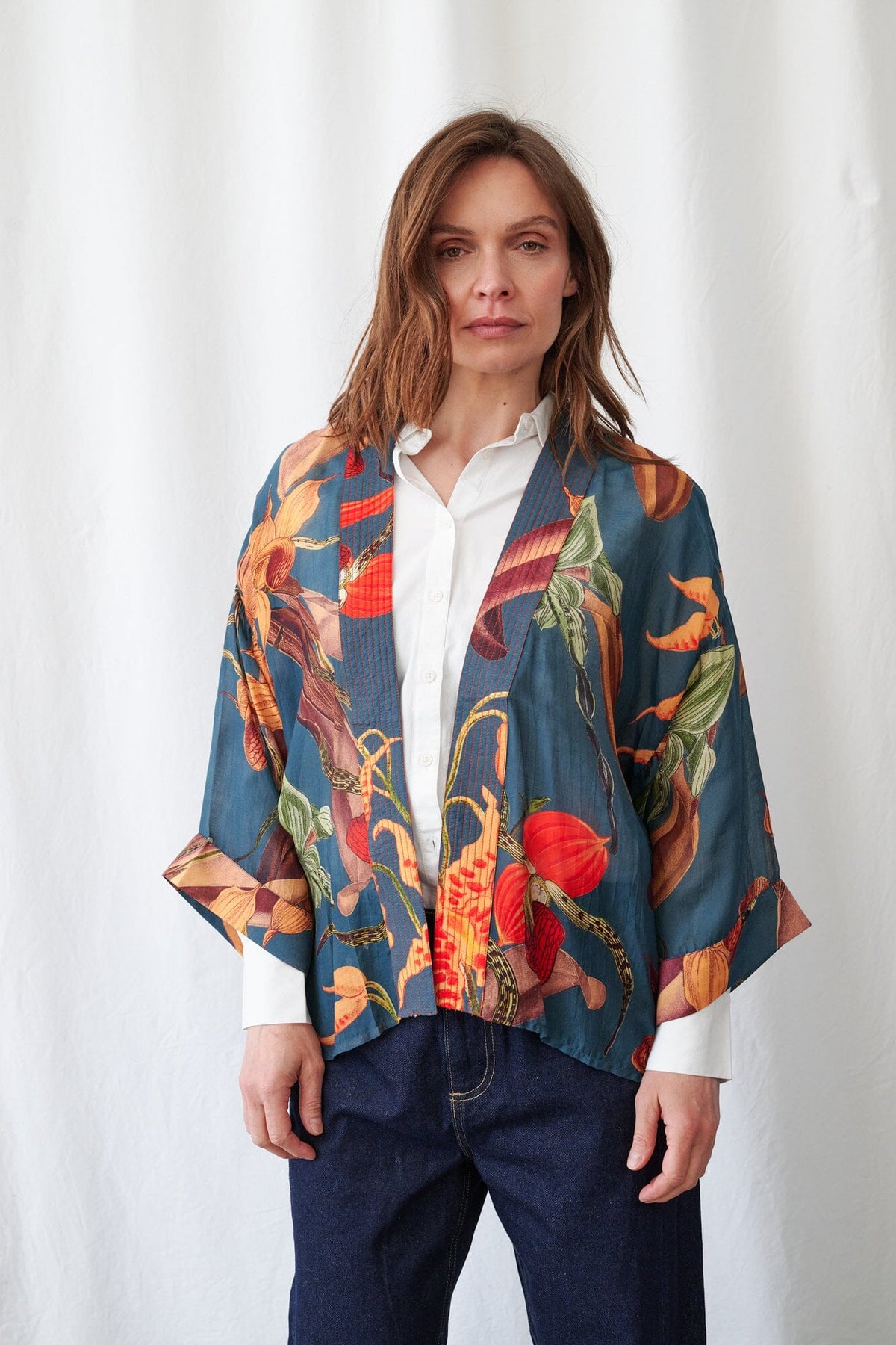 Kimono | Orchid | Teal Kimonos One Hundred Stars 